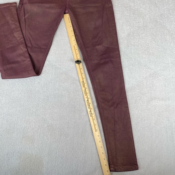 Levi's Legging Jeans Women’s 31 Purple Gold Glitter Mid-Rise Zip Closure - Picture 15 of 16